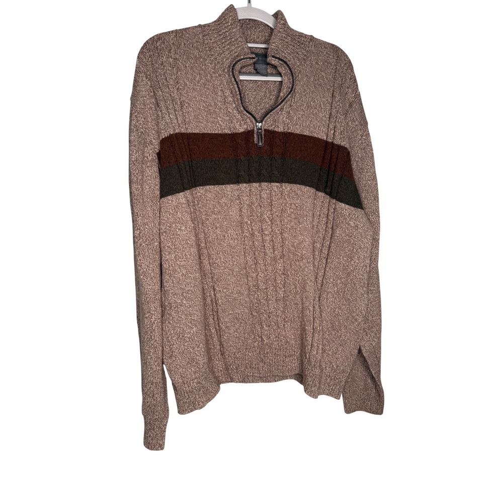 Tricots st Raphael 1/4‎ zip cable knit sweater